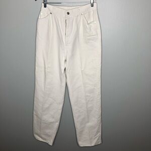 Levi’s vintage ultra high rise white mom jeans